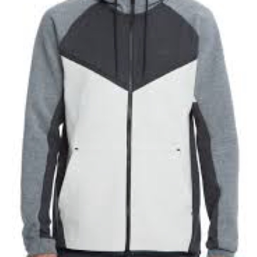 Nike Tech Men’s Gray/White Hoodie
